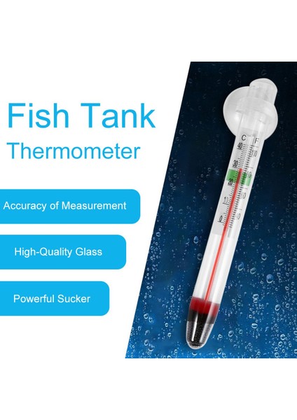Beyaz Stil Cam Metre Akvaryum Balık Tankı Su Sıcaklık Termometresi Emme Kupası Dijital Ev Ce (Yurt Dışından) modelleri