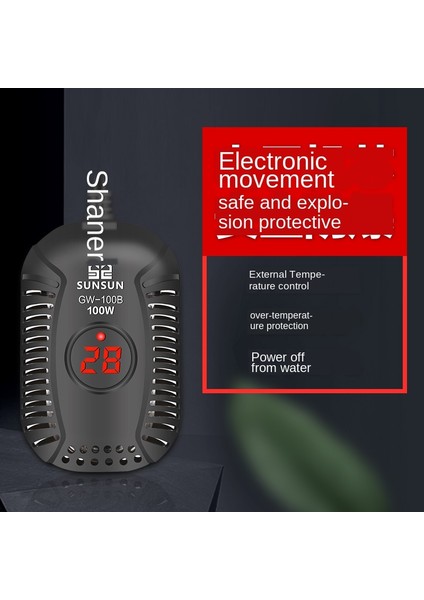 100W Tarzı Kaplumbağa Isıtma Akvaryum Isıtıcı Akvaryum Elektrikli Isıtma Çubukları Dijital Sıcaklık Kontrol Cihazı Balık Tankı Kaplumbağa Tankı (Yurt Dışından) fırsatları