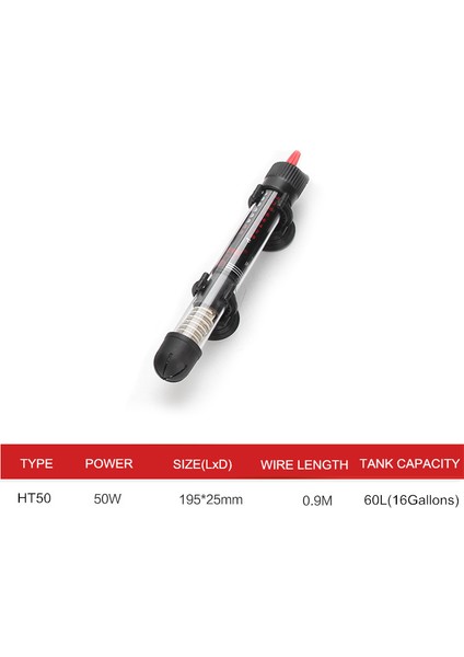 50W Tarzı Abd Fişi Nıcrew Akvaryum Isıtıcı Çubuk Ayarlanabilir Sıcaklık Termostat Daldırma Otomatik Isıtma Balık Tankı Akvaryum Isıtıcı (Yurt Dışından)
