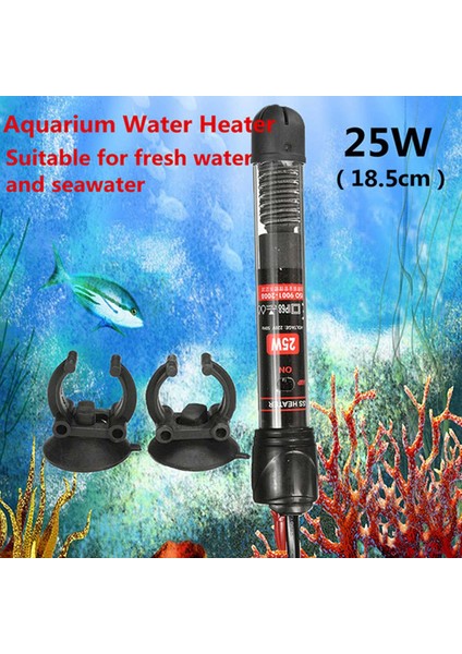 25W Tarzı 1 Adet Akvaryum Isıtıcı Balık Tankı Dayanıklı Daldırma Isıtma Çubuğu Sabit Sıcaklık Isıtıcı 300W (Yurt Dışından)