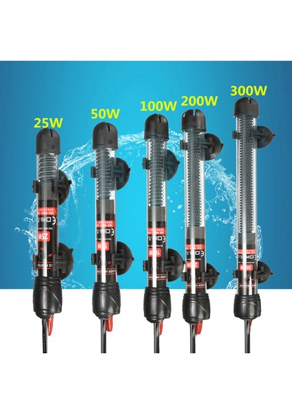 25W Tarzı 1 Adet Akvaryum Isıtıcı Balık Tankı Dayanıklı Daldırma Isıtma Çubuğu Sabit Sıcaklık Isıtıcı 300W (Yurt Dışından)