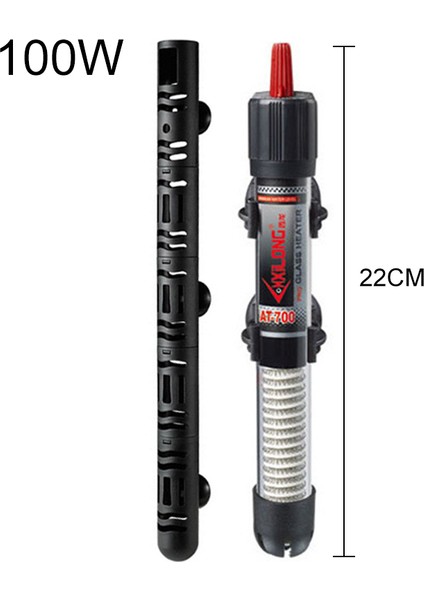 Kapak Stili ile 100W Akvaryum Isıtma Çubuğu Otomatik Termostat Sıcaklık Cam Su Isıtıcı Koruyucu Kapaklı Balık Tankı Aksesuarı 100W (Yurt Dışından)