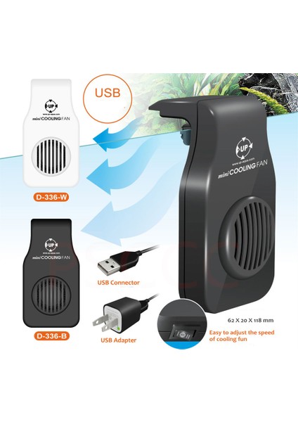 D-3336-W Stili Ab Adaptör Fişi 12V Düşük Gürültülü Akvaryum Soğutma Fanı Su Bitkisi Soğutucu Sıcaklık Kontrolü Mercan Resifi Marine Akvaryum'a Asılıyor (Yurt Dışından) fiyatları