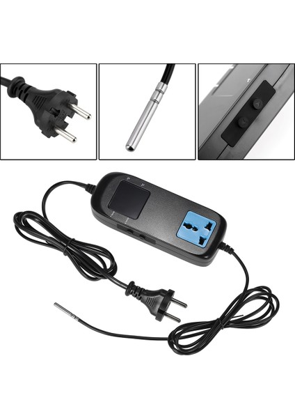 Ab Fiş Tarzı 90-220V 10A LED Dijital Ekran Yavru Sıcaklık Kontrol Cihazı Akvaryum Aksesuarı Isıtıcı Soğutucu Seracılık Prizi -40 Ila Ooler (Yurt Dışından) modelleri