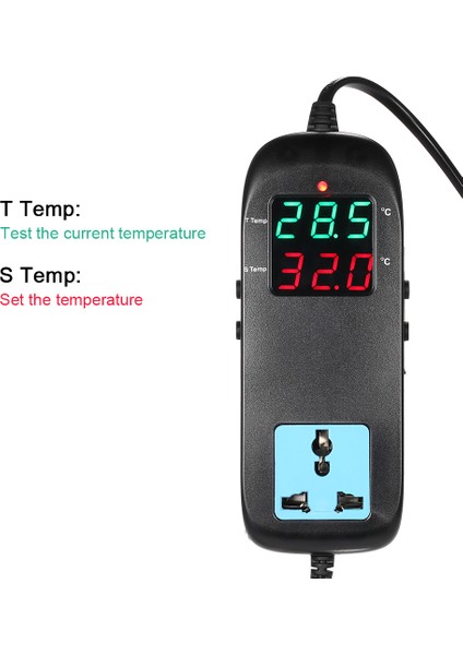 Ab Fiş Tarzı 90-220V 10A LED Dijital Ekran Yavru Sıcaklık Kontrol Cihazı Akvaryum Aksesuarı Isıtıcı Soğutucu Seracılık Prizi -40 Ila Ooler (Yurt Dışından) indirimleri