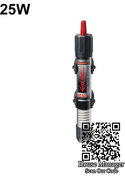 25W 18CM Stili Abd Fiş Adaptörü 25~300W Akvaryum Cam Isıtıcı Isıtma Çubuğu Dalgasız Ayarlanabilir Sıcaklık Kontrol Cihazı Balık Tankı Için Su Isıtmak (Yurt Dışından)