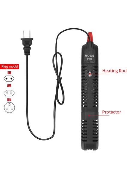 100W Tarzı Ingiltere Fişi Akvaryum Isıtma Çubuğu, Otomatik Sabit Sıcaklık Kontrolü ile Koruyucu Kılıflı 220V Isıtma Çubuğu (Yurt Dışından) modelleri