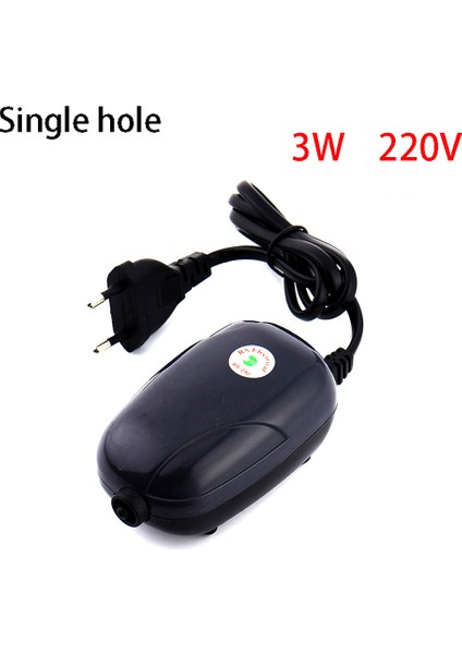 3W Tarzı Ab Fişi Akvaryum Hava Pompası Balık Tankı Mlent Kompresör Tek Çift Çıkış Oksijen Pompaları Akvaryumlar Su Ürünleri Aksesuarları 220V 3W 5W (Yurt Dışından)