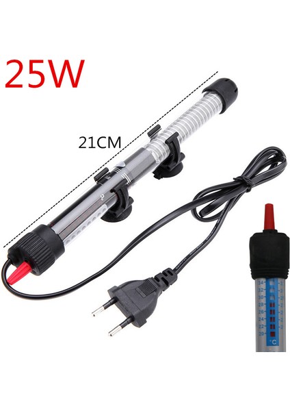 Cam 25W Tarzı Au Adaptör Fişi Otomatik Sabit Sıcaklık Isıtma Çubuğu Güç Tasarrufu Isıtıcı Akvaryum Daldırma Isıtıcı Balık Tankı Su Akvaryumu Kiti Isıtıcı (Yurt Dışından)