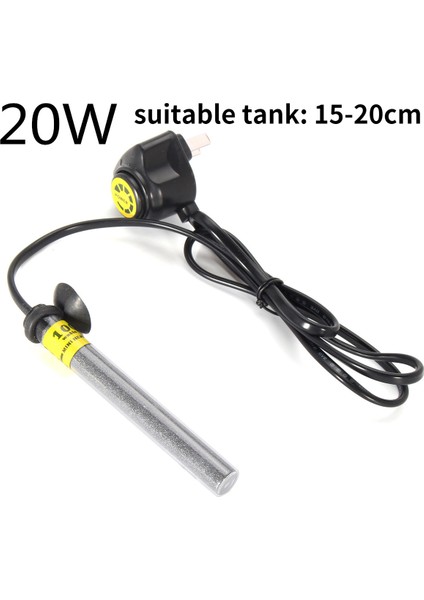 20W Tarzı Eslesmiyor Mini Akvaryum Isıtıcı Daldırılabilir Balık Tankı Su Isıtıcı Sabit Sıcaklık Isıtma Çubuğu (Yurt Dışından)