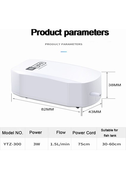 MINI3W Tek Çıkışlı Stil Akvaryum Hava Pompası Oksijenli Akvaryum Hava Kompresörü Balık Tankı Oksijen Pompası Tek Çift Çıkışlı Kontrol Valfi ile 220V (Yurt Dışından) fırsatları