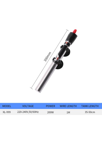 XL-999-200W Stili Au Fiş Akvaryum Balık Tankı Su Isıtıcısı Otomatik Sabit Sıcaklık Isıtma Çubuğu Güç Tasarrufu Için Akvaryum Tankı (Yurt Dışından)