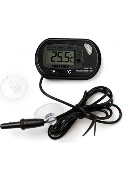 Akvaryum Su Termometresi Plastik LCD Dijital Ekran Sensör Kontrol Cihazı Emici Kupa Kablo Bağlantılı Balık Tankı Aksesuarı (Yurt Dışından) fırsatları