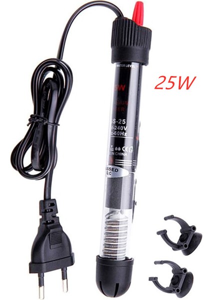 Ab 25W Stili L Beden Balık Tankı Isıtma Çubuğu 20~34C Ayarlanabilir Akvaryum Daldırma Sıcaklık Termostat Sabit Isıtıcı Çubuk Euus Fiş (Yurt Dışından)