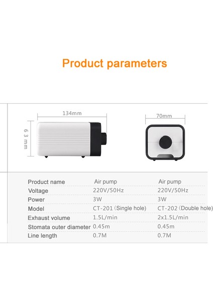 CT402 A Set Stili Abd Fişi Süper Sessiz Balık Kültürü Aerator Çıkış Hava Pompası, Hava Kompresörü Ayarlanabilir Akvaryum Boru Tüpü Akvaryum Aksesuarları (Yurt Dışından) modelleri