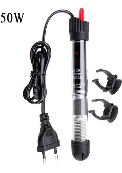50W 20CM Tarzı Abd Fişi (110V) Otomatik Akvaryum Daldırılabilir Balık Tankı Su Isıtıcı Sıcaklık Isıtma Çubuğu Us Fişi (Yurt Dışından)