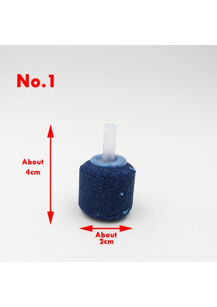 No.1 4X2CM Stili Gosterildigi Gibi 4 Boyutlu Akvaryum Balık Tankı Pompa Hidroponik Oksijen Plakası Mini Hava Pompası Kabarcıklı Taş Hava Taşı Aeratör Aksesuarları (Yurt Dışından)