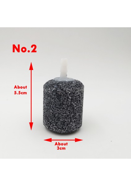 No.1 4X2CM Stili Gosterildigi Gibi 4 Boyutlu Akvaryum Balık Tankı Pompa Hidroponik Oksijen Plakası Mini Hava Pompası Kabarcıklı Taş Hava Taşı Aeratör Aksesuarları (Yurt Dışından) modelleri