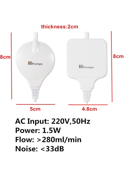 Sadece Yuvarlak Pompa Stili Ab Fişi 220V Mini Akvaryum Hava Pompası Su Pompaları Sessiz Nano Hava Kompresörü Balık Tankı Oksijen Pompası ile Aksesuarlar (Yurt Dışından) fırsatları