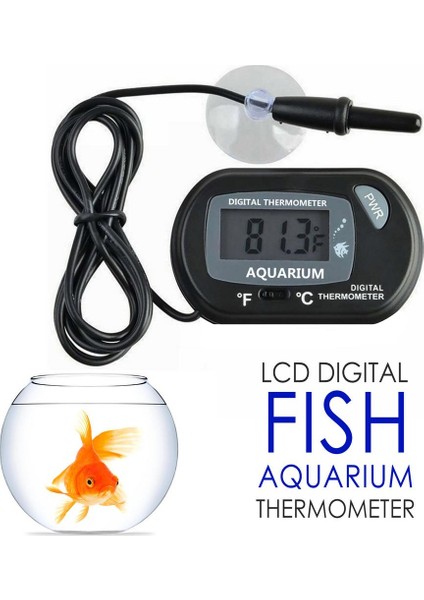 Dijital Nem Ölçer Termometre Higrometre Sensör Göstergeli LCD Sıcaklık Buzdolabı Akvaryum Balık Tankı Ekranı Iç Mekan (Yurt Dışından) fiyatları