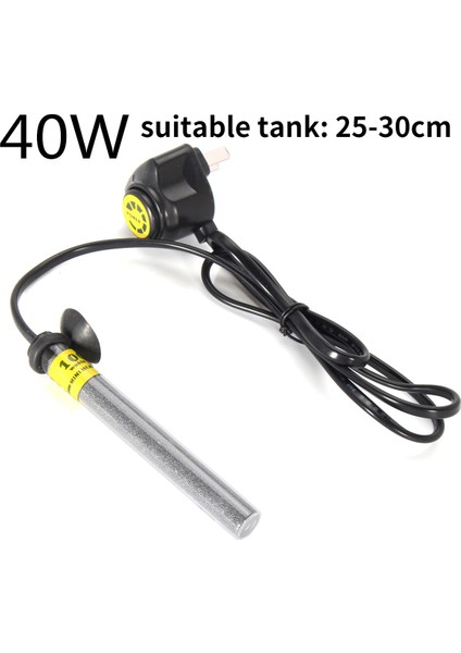 40W Tarzı Eslesmiyor Mini Akvaryum Isıtıcı Daldırılabilir Balık Tankı Su Isıtıcı Sabit Sıcaklık Isıtma Çubuğu (Yurt Dışından)