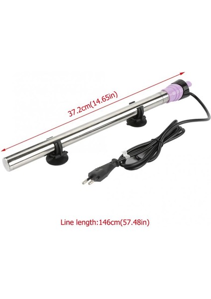 Ab Tak 500W Stili Gösteri Olarak Yeni Stil Balık Akvaryumu Isıtma Çubuğu Paslanmaz Çelik Otomatik Termostatlı Elektrikli Isıtıcı Sıçrama Geçirmez Akvaryum Aksesuarı (Yurt Dışından)