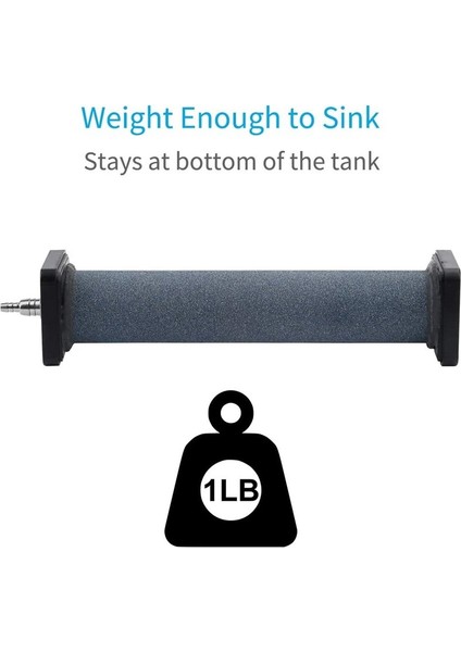 ASC-887 Stili Akvaryum Balık Tankı Oksijen Pompası Hidroponik Sistemler Için Hava Taşı Silindir Balon Diffüzör Airstone (Yurt Dışından) fırsatları