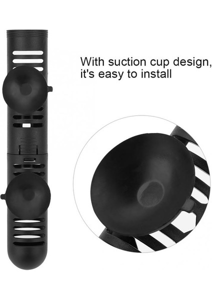 Siyah Stil 42,5 cm Akvaryum Isıtıcı Plastik Koruyucu Kılıf Çıkarılabilir Isıtıcı Yalıtımlı Koruyucu Katman Emiş Kupası Su Ürünleri Aksesuarları (Yurt Dışından) indirimleri