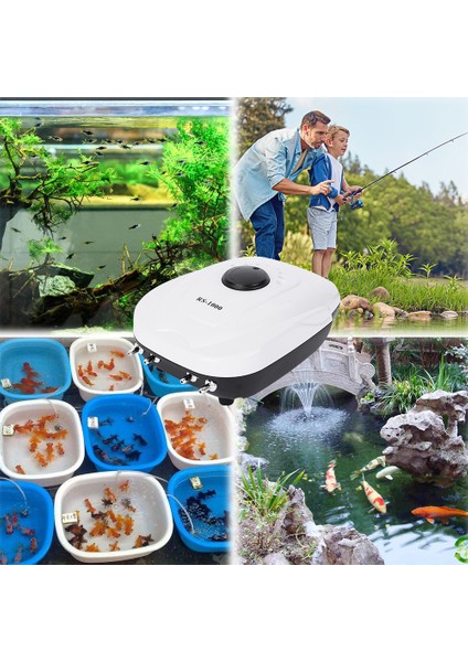 RS-700 Stili Ingiltere Fişi Yedi Usta 2W 4W 8W Hava Hava Hava Hava Hava Akvaryum Hava Pompası Balık Tankı Oksijen Pompasını Arttırma (Yurt Dışından) indirimleri