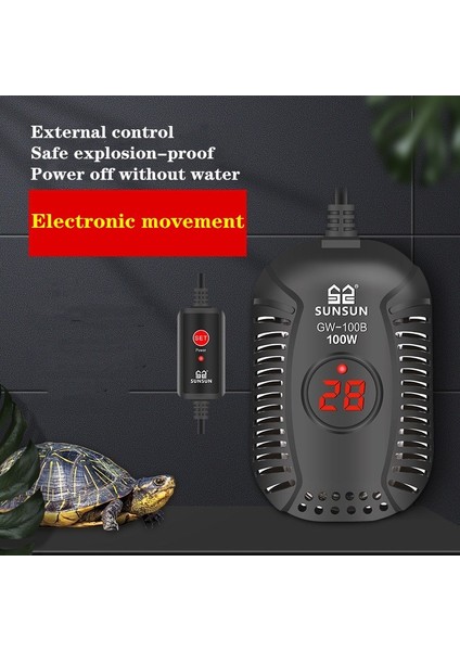 GW-50B Stili Dijital Akvaryum Isıtıcı Balık Tankı Daldırılabilir Elektrikli Isıtma Çubukları Kaplumbağa Tankı Sıcaklık Kontrol Cihazı Içinde Stick (Yurt Dışından) modelleri