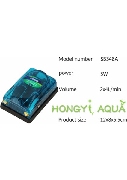 SB-348A Stili Oksijen Pompası Hava Taşımak Için Sobo Balık Tankı Oksijen Pompası Balık Yetiştiriciliği Havalandırma Pompası Akvaryum Malzemeleri Hava Pompası Hava Kompresörü SB-248AA (Yurt Dışından)