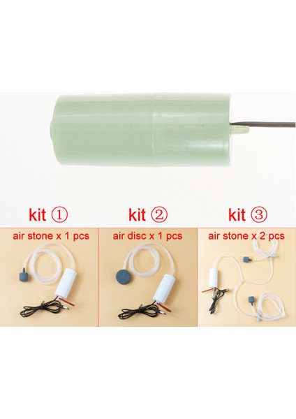 Yeşil Stil Kit 1 Hava Taşı x 1 USB Akvaryum Hava Pompası Frimp Tankı Ultra-Sessiz Mini Hava Kompresörü Oksijen Taşıyıcı Akvaryum Aksesuarları (Yurt Dışından)