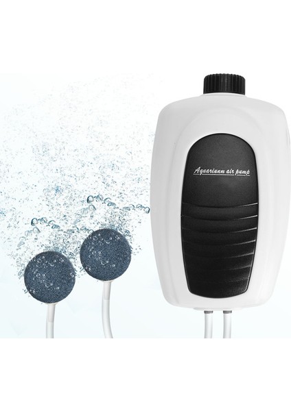 Çift Çıkış Stili Abd Fişi Akvaryum Balık Tankı Için Ayarlanabilir Ultra Sessiz Oksijen Hava Kontrolü Akvaryum Aksesuarları Havalandırma Pompası Kompresörü (Yurt Dışından) fiyatları