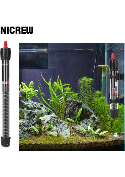 100W Tarzı Ab Fişi Nıcrew Akvaryum Isıtıcı Daldırma Balık Tankı Otomatik Su Isıtıcı Sabit Sıcaklık Isıtma Çubuğu Akvaryum Temel (Yurt Dışından) fiyatları