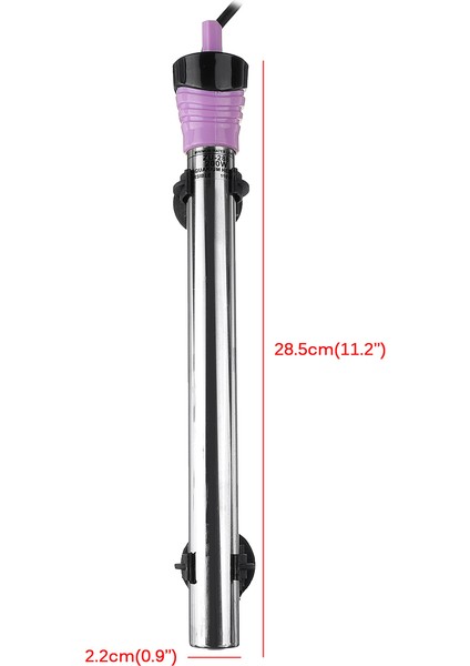 200W Tarzı Ab Fişi 220V Paslanmaz Çelik Akvaryum Isıtıcı Ayarlanabilir Dalgıç Termostat Isıtma Çubuğu 110V 220V Balık Tankı Için (Yurt Dışından)