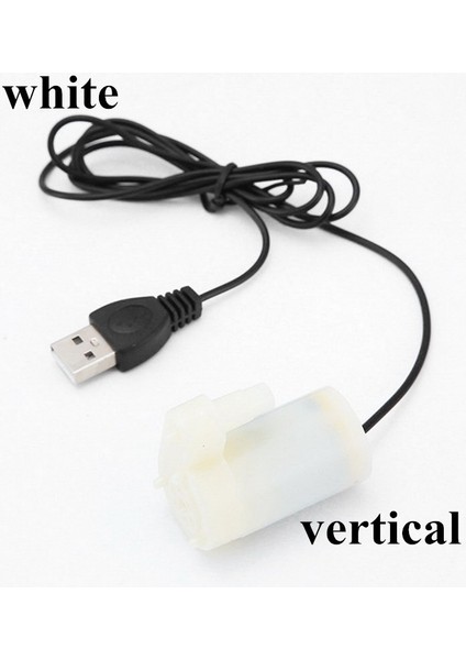 Stil B-Beyaz Stili 7 Renkli 5VDC Taşınabilir Akvaryum Tankı Aksesuarları Ultra Sessiz USB Filtre Hava Kompresörü Oksijen Pompası Balıkçılık Ekipmanı Arayüz Kablosu (Yurt Dışından)