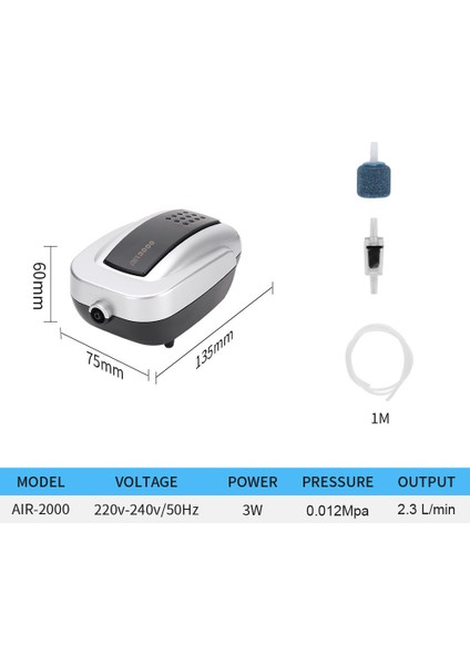 B Stilini Ayarla Ingiltere Fişi Akvaryum Hava Pompası Sessiz Balık Tankı Oksijen Hava Kompresörü Aerator Akvaryum Hava Akışı Yapıcı Prump Balıklar Için Deniz (Yurt Dışından)