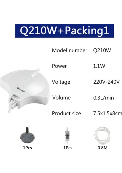 Beyaz Ambalaj1 Tarzı Ingiltere Fişi Siyah Beyaz Nano Askıya Alınabilir Sessiz Hava Pompası ile Hava Tüpü ve Hava Taşı Balık Su Bitkisi Tankı Akuarium Mini Hava Pompası Q2210 (Yurt Dışından)