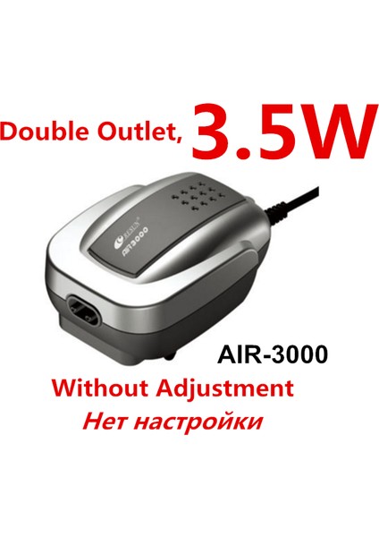 3.5W Tarzı Ab Fişi Sessiz Akvaryum Hava Pompası Balık Tankı Oksijen Hava Kompresörü Aerator Akvaryum Hava Akışı Yapıcı Prump Balık Deniz Bitkisi Tankı 220V (Yurt Dışından)