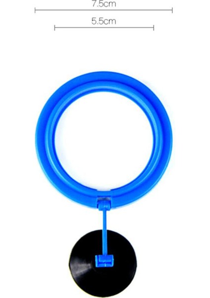 Mavi Daire Stili Resim Olarak Yeni Akvaryum Ding Ring Balık Tankı Istasyonu Yüzen Yiyecek Tepsisi Kare Daire Akvaryum Aksesuarı Emme Bardağı ile (Yurt Dışından)