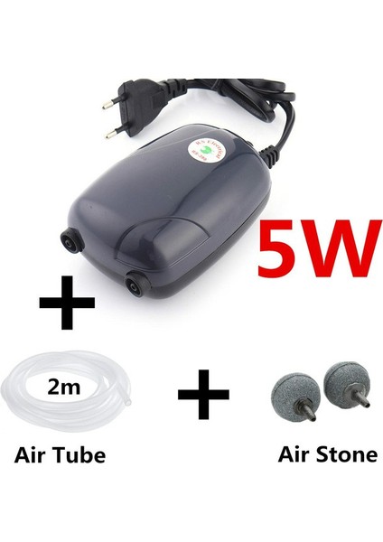 5W- Tubestone Stili Au Fişi Balık Tankı Hava Taşıyıcı Balık Havalandırıcı Akvaryum Aksesuarları Için 220V 3W 5W Sessiz Akvaryum Oksijen Pompası Mini Hava Kompresörü Air Rise Air Pump (Yurt Dışından)