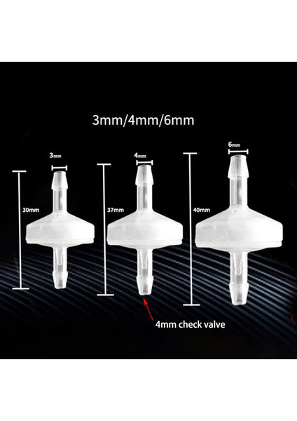 4mm Tarzı 5 Adet Akvaryum Hava Pompası Kontrol Valfi Balık Tankı Tek Yönlü Geri Dönüş Valfi Akvaryum Co2 Sistemi Hava Pompası (Yurt Dışından)