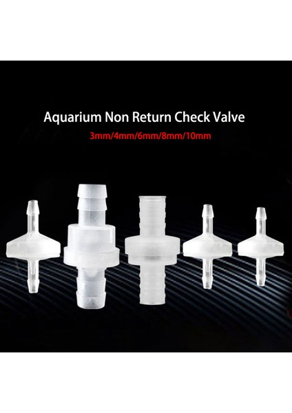 4mm Tarzı 5 Adet Akvaryum Hava Pompası Kontrol Valfi Balık Tankı Tek Yönlü Geri Dönüş Valfi Akvaryum Co2 Sistemi Hava Pompası (Yurt Dışından)