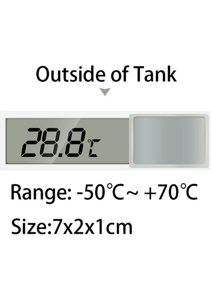 O Tarzı Akvaryum Termometresi Balık Tankı Daldırılabilir Cam Termometre Aksesuarları Suyun Sıcaklığını Ölçmek Için Su Geçirmez Emme Kupası (Yurt Dışından)