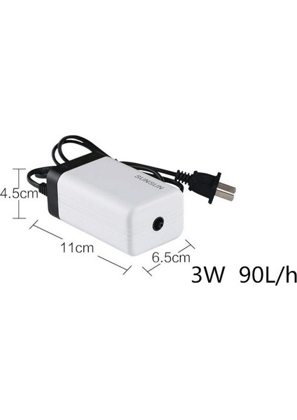 CT101 Stili Ingiltere Fişi Süper Sessiz Balık Kültürü Aerator Çıkış Hava Pompası, Hava Kompresörü Ayarlanabilir Akvaryum Boru Tüpü Akvaryum Aksesuarları (Yurt Dışından)