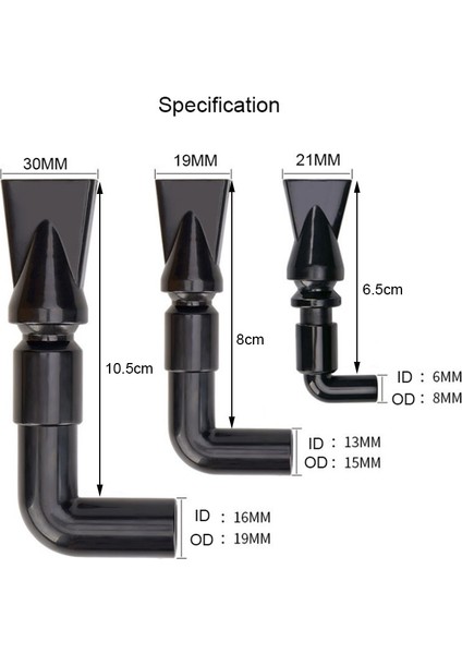 M Tarzı Siyah Akvaryum Balık Tankı Su Pompası Filtre Su Çıkış Memesi Dönüş Boru Bağlantısı Dört Boyutta Akvaryum Aksesuarı Dereceler (Yurt Dışından) indirimleri