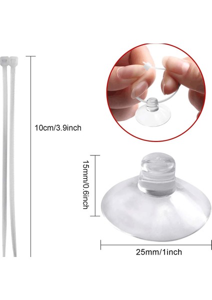 Akvaryum Emme Kupası Balık Tankı Emme Kupası Klibi Emme Kanca Ayarlanabilir Kablo Bağları Bitki Bağlama Yosun Karides Yuvası (Yurt Dışından) modelleri