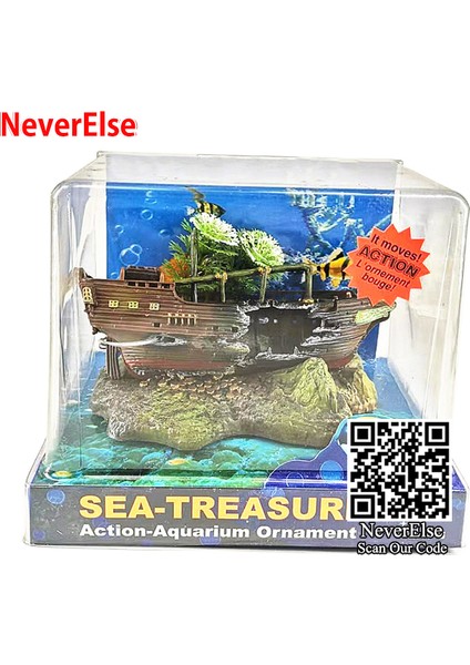 B Tarzı Batıklar Resim Olarak Yeni Akvaryum Balık Tankı Sualtı Hazinesi Avcısı Dalgıç Süzülerek Hava Pompası ile Artan Oksijen Dekor Manzara (Yurt Dışından)