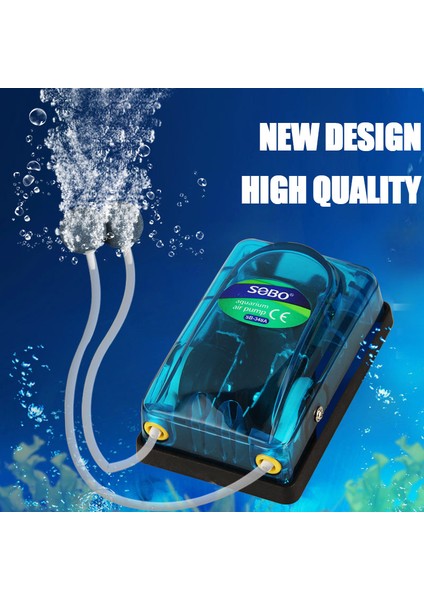 SB348A Ambalaj2 Stili Abd Fişi Akvaryum Hava Pompası Hava Kompresörü Akvaryum Sessiz Hava Kontrolü Balık Aksesuarları Çift Tek Çıkışlı (Yurt Dışından) modelleri