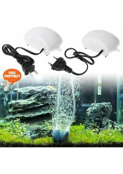 Es 220V Stili Akvaryum Hava Pompası Balık Tankı Mini Kompresör Kontrol Valfi Tüp Kabarcık Taşları Su Ürünleri 2m Kauçuk Hortum (Yurt Dışından) fiyatları